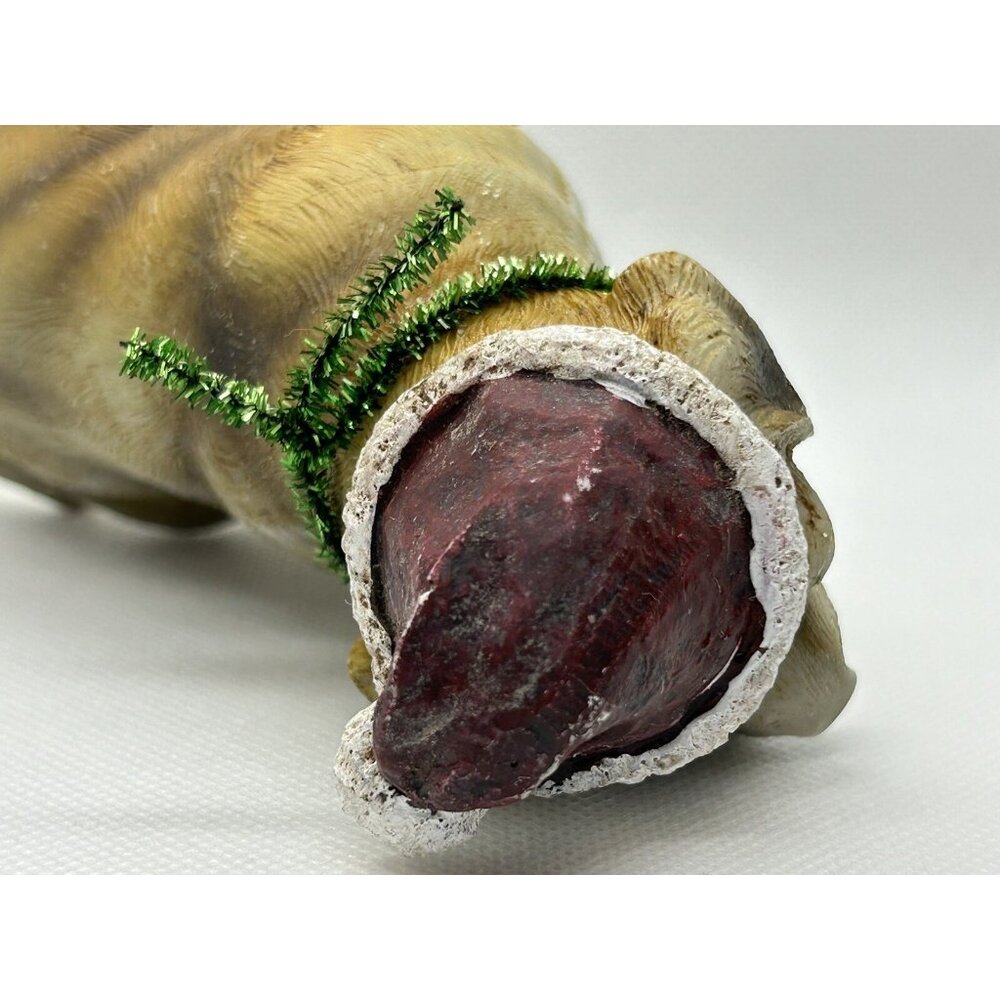 Santa Puppy Dog Pet Figurine Vintage Christmas Hat Tinsel Collar Cute Labrador? - Picture 7 of 12